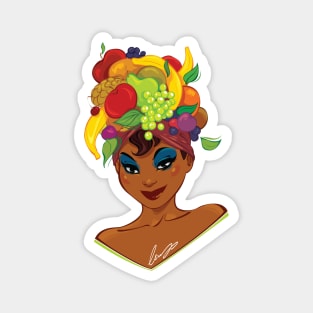 Fruits on my head Magnet