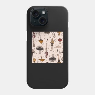 Linen Mushrooms Phone Case