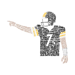 Ben Roethlisberger Steelers Team Names Design T-Shirt