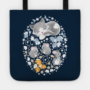 Cozy Cat and Mice Tote