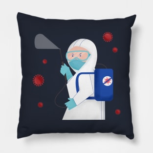 Fighting Coronavirus Pillow