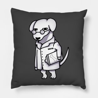 Funny Doctor Dog, Dog Lover Pillow