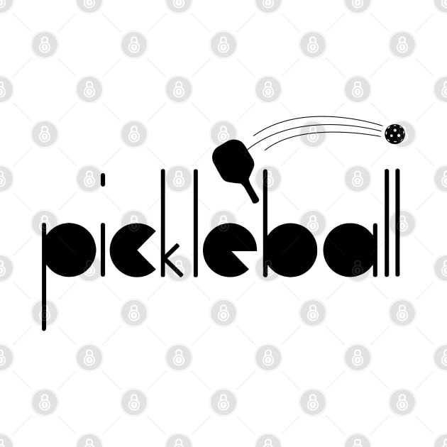 Pickleball Geometric Font by darklordpug