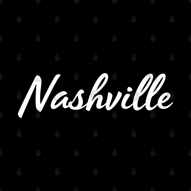 Nashville white flowing text by keeplooping