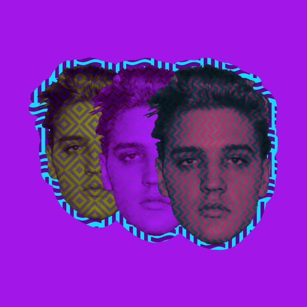 Elvis Presley Mugshot Threeways by SABREart