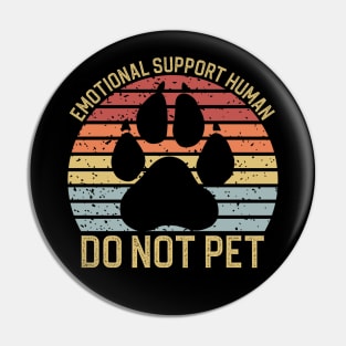 Emotional Support Human Pin