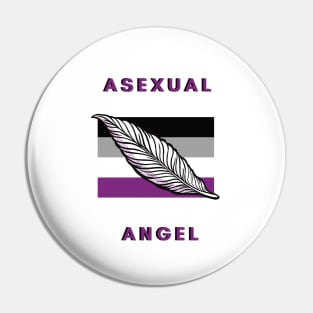 Asexual Angel Pin