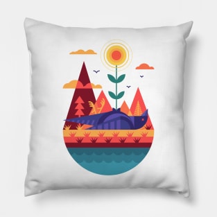 Abstract Hope Pillow