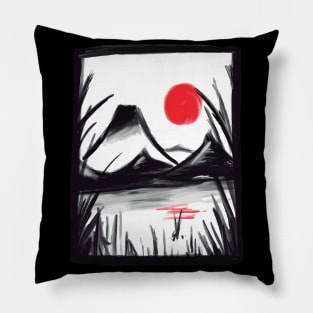 Tranquil Zen Sunrise Pillow