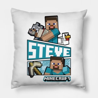 minecraft: steve Pillow