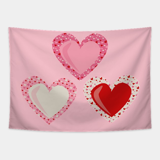 Valentines - Heart Tapestry by bruxamagica