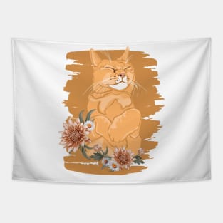 Cat Lovers Cat Girlfriend Cat Daddy Cat Mom Funny Cat Tapestry