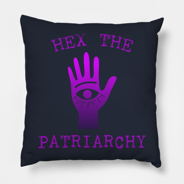 Hex The Patriarchy Femіnist Witch Funny Magical Mystical Magic eye Pillow by Meteor77