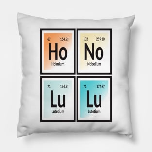 Honolulu Periodic Table Pillow