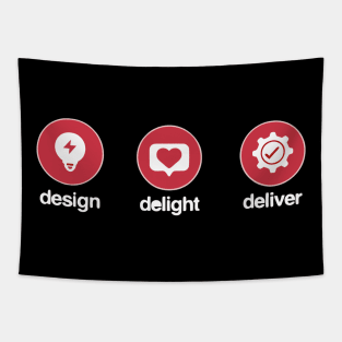 Design Delight Deliver Tapestry