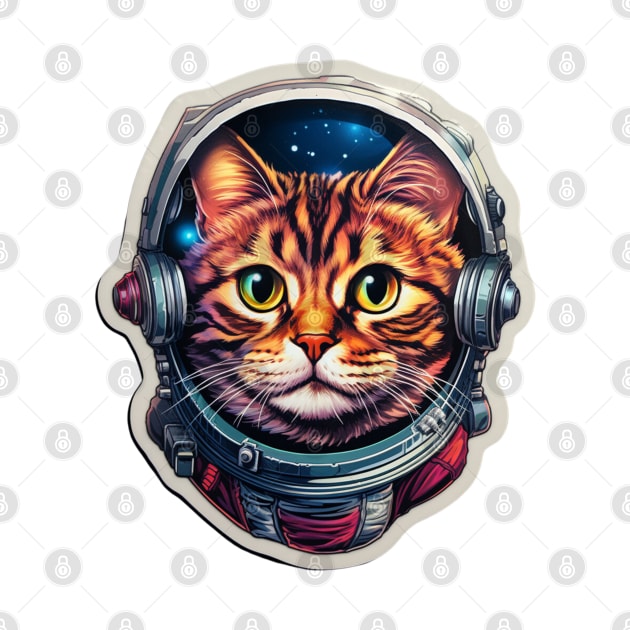 Cat Space Astronaut Kitten Space Cat Lover by OscarVanHendrix