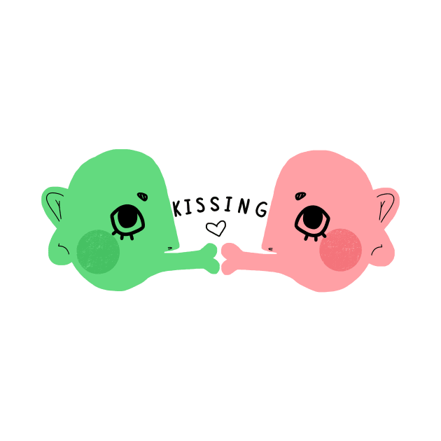 kissing by Zoey Delia