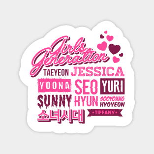 Girls' Generation Collage Magnet