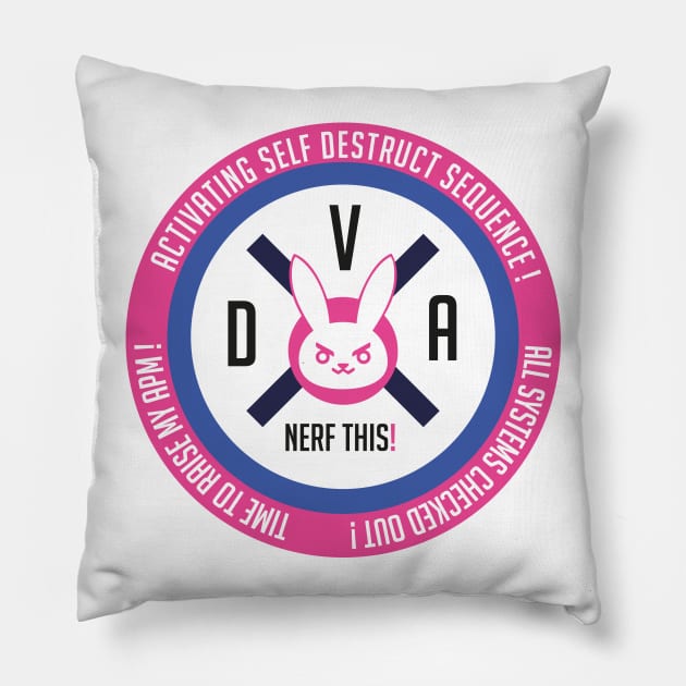 DVA - Nerf This! Pillow by VietAce