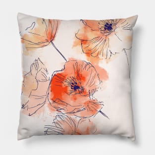 Poppies [paw-ppies] Pillow