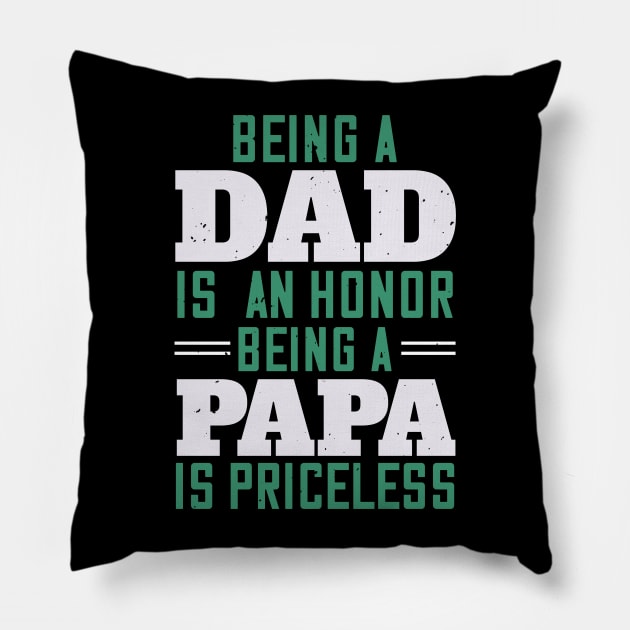 Fathers Day 04 Pillow by Manlangit Digital Studio