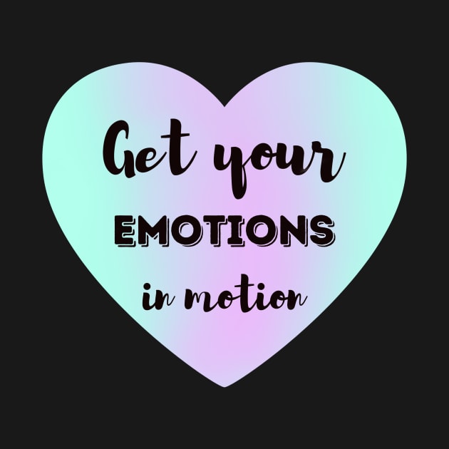 Get your emotions in motion - green and purple gradient heart by Cute_but_crazy_designs