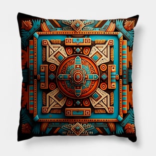 Aztec temple #3 Pillow