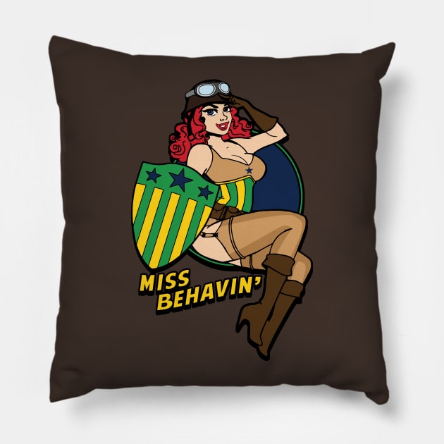 Miss Behavin' Pillow by bigdamnbrowncoats