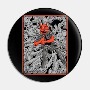 Crowd surfing Pin