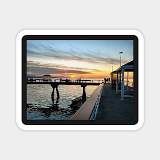 Edmonds Washington Pier at Sunset Magnet