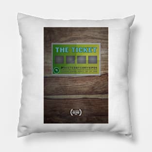 "The Ticket" by Corey Sipos (Killingly High) Pillow