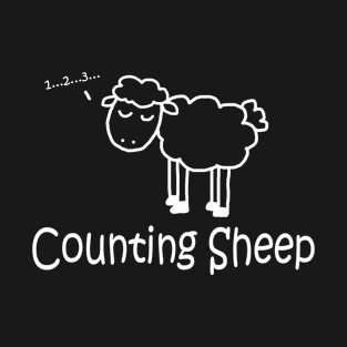 Counting Sheep White T-Shirt