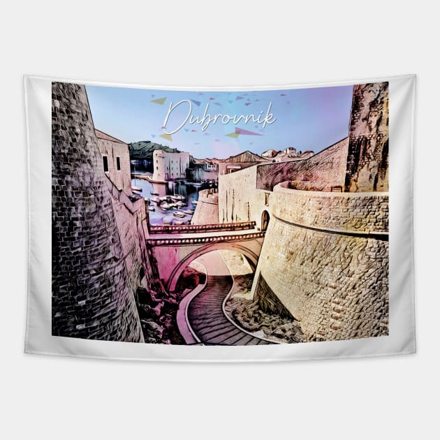 Dubrovnik Tapestry by Print&fun