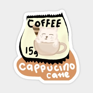 A Cappucino Catte Magnet