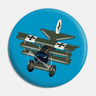 Cartoon retro fighter Pin