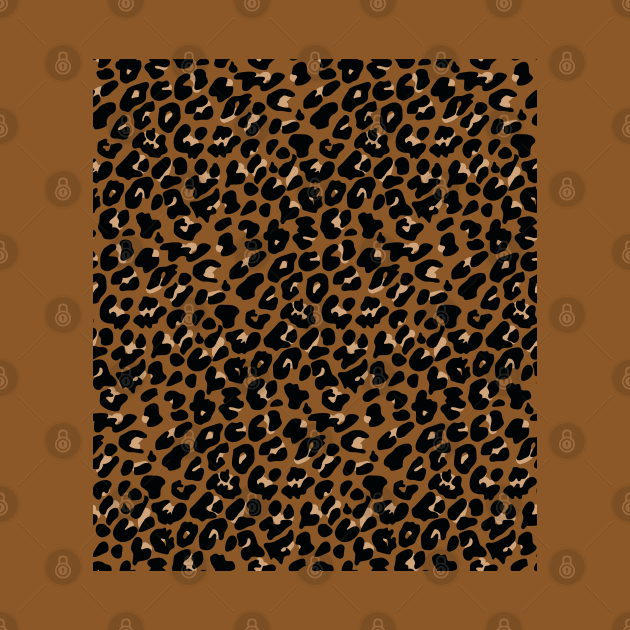 Leopard print - brown, tan, black by PAVOCreative