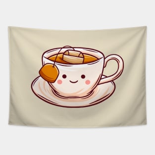 Kawaii Hot Tea Tapestry