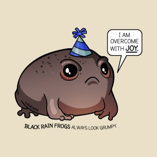 Black Rain Frog by Zoodraws T-Shirt