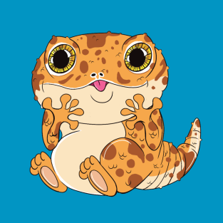 Adorable Kawaii Gecko Cutie! Cookie Bubbly Delight T-Shirt