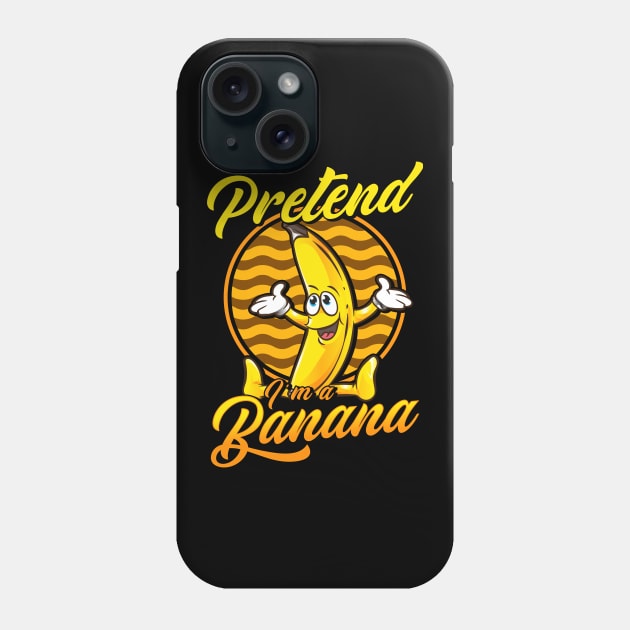 Pretend I'm A Banana Gymnastics Pun Halloween Phone Case by theperfectpresents