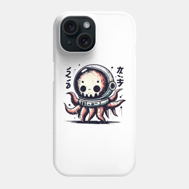 Octopus astronaut horror Phone Case by Evgmerk