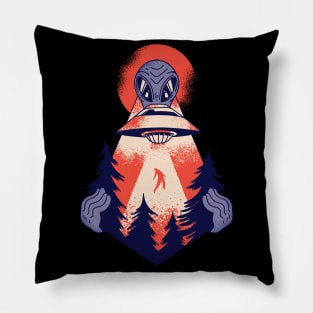 Forest Alien Kidnap Pillow