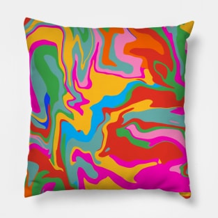 Tutti Frutti Colorful Digital Design Pillow