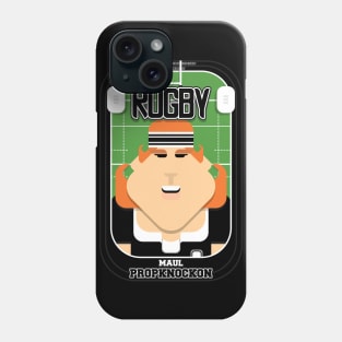 Rugby Black - Maul Propknockon - Jacqui version Phone Case