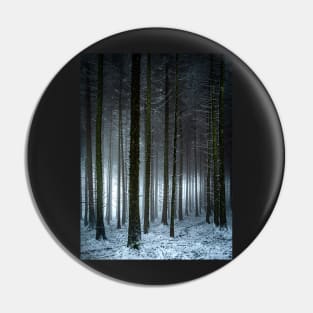 Snowy Forest in the Fog Pin