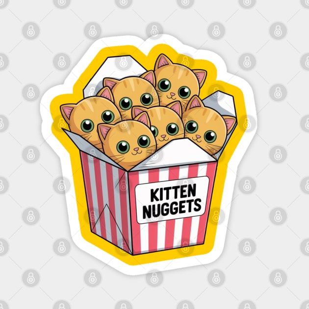 kitten-nuggets Magnet by Creatifly Graphic Tees