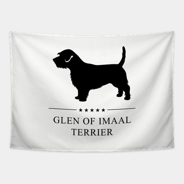 Glen of Imaal Terrier Black Silhouette Tapestry by millersye