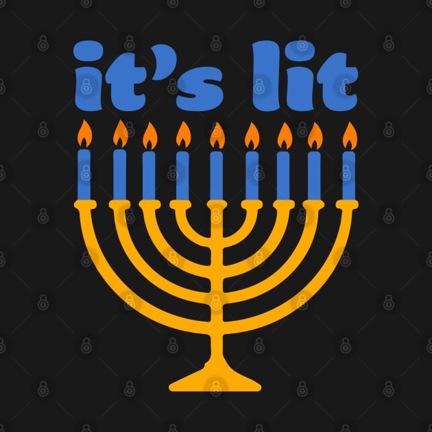 It's Lit Menorah by maya-reinstein