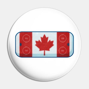 Hockey Rink Flag Pin