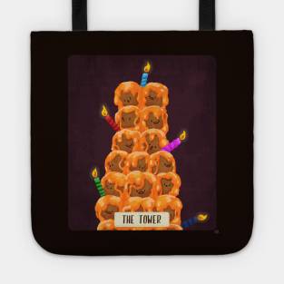 Dessert Tarot card-The Tower Tote